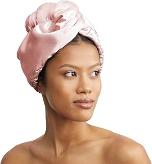 Serviette en satin microfibre kitsch pour femme serviette enveloppante absorbante pour cheveux