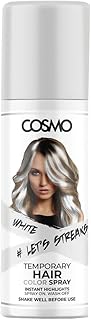 Spray de coloration temporaire cosmo blanc fluo pour unisexe 100 ml | convient