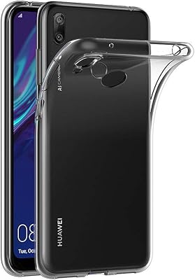 Coque arrière transparente absorbant les chocs en gel tpu flexible pour huawei y7