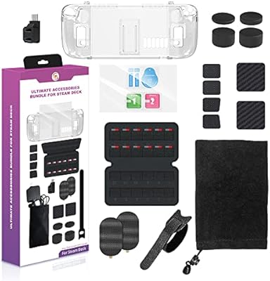 Ensemble d'accessoires uxilep steam deck, ensemble d'accessoires 19 en 1 pour steam deck