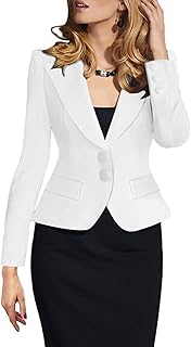 Sipwell blazer de bureau formel à deux boutons pour femme coupe
