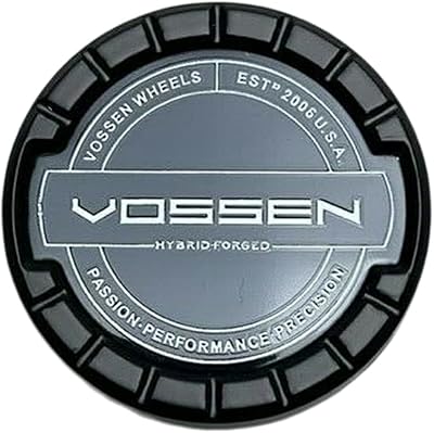 Cache-moyeu de roue vossen hybride forgé noir mat à clipser vos-3 pour série