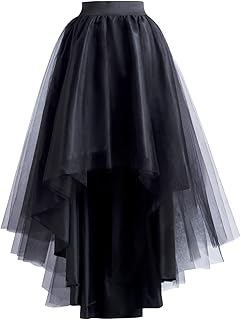 Jupe longue en tulle à lacets pour femme pour mariage, bal, cocktail