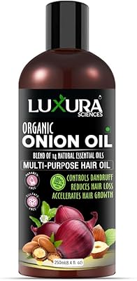 Huile capillaire à l'oignon luxura sciences 250 ml aux 14 huiles essentielles