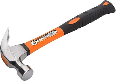 Marteau à griffes réveillé 16 oz (29 mm/450 g) orange et noir
