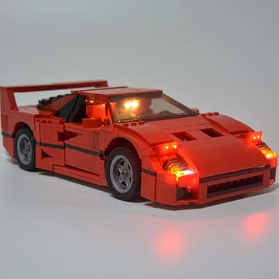 Kit d'éclairage led ferrari f40, led uniquement pour 10248