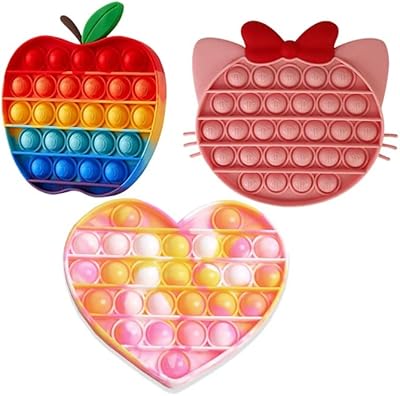 Jouet à bulles sensoriel push pop arc-en-ciel - jouet à bulles pour enfants