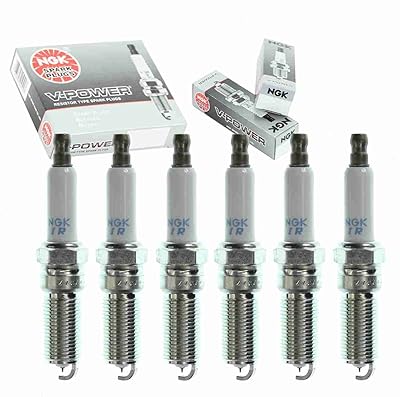 6 pièces de bougies d'allumage ngk v power compatibles avec le fil d'allumage
