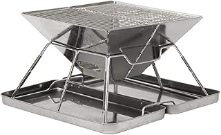 Gril à charbon pliable portable kh, gril à charbon pliable original pour la randonnée,