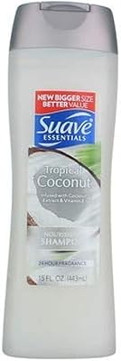 Shampooing nourrissant à la noix de coco tropicale suave essentials, 15 fl oz