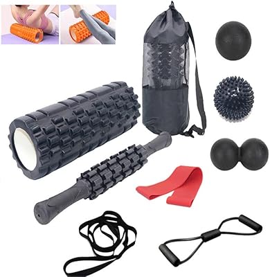 Ensemble de rouleaux de massage en mousse haute densité 9 en 1 avec