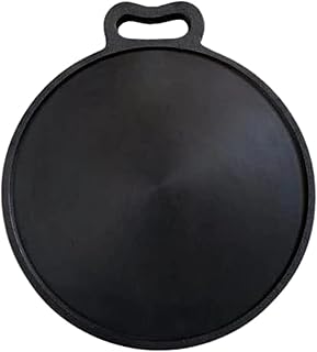 Dosa tawa en fonte de syrie, parfait pour cuisiner sur des cuisinières à gaz, électriques et à induction, pré-assaisonné, noir (11 pouces). Diaytar Sénégal : Votre destination e-commerce pour des produits de qualité à prix discount