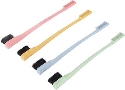 Peigne brosse à double bord, 4 pièces de contrôle des cheveux double face