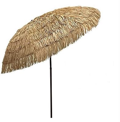 Parapluie en paille de 8 pieds - idéal pour tiki patio tropical palapa