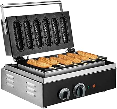 Machine commerciale de fabrication de biscuits à hot-dog 6 pièces 220v