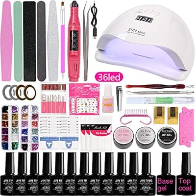 Ensemble de vernis à ongles polygel 12 pièces de gel de base