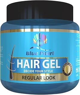Gel coiffant professionnel blue pearl, gel coiffant longue durée | look régulier 500