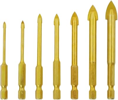Mingshen – jeu de forets pour verre et carrelage 3-12 mm