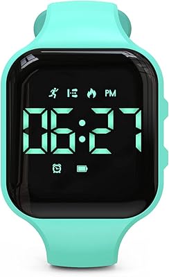 Montre de suivi d'activité led focwony sans bluetooth podomètre numérique avec comptage