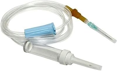 Ensemble de 10 perfusions de 4 pièces, ventilé, luer lock, sans latex