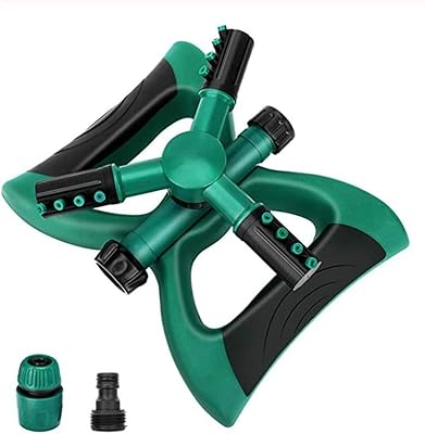 Arroseur de pelouse à 3 bras avec pulvérisateur à impact, système d'arrosage automatique
