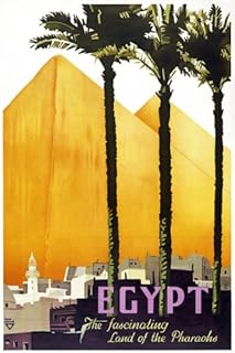 Tx262 affiche de voyage égyptienne vintage 1930 terre des pharaons réimpression - a2+ (610 x 432 mm) 24" x 17". Diaytar : Connectez-vous aux meilleures offres