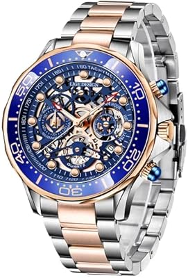 La toute nouvelle montre tendance pour hommes, montre chronographe en acier inoxydable, montre