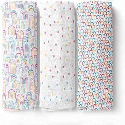 Lange d'emmaillotage nouveau-né house & kinder 100 % mousseline de coton doux