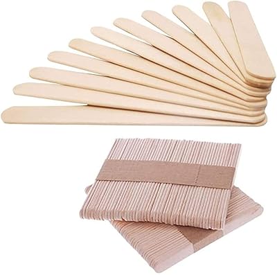 Bâtonnets de glace en bois rosie moment, 100 pièces en bois naturel
