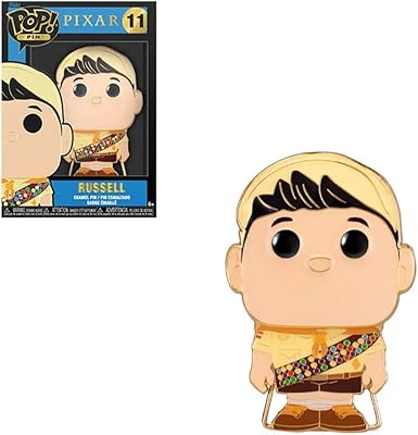 Broche en émail funko disney : up - russell, figurine de collection