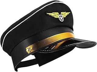 Chapeau de capitaine ellipis réglable chapeau de pilote d'avion d'uniforme de costume
