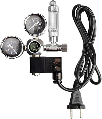 Système de régulateur de co2 pour aquarium b&k avec clapet anti-retour magnétique solénoïde