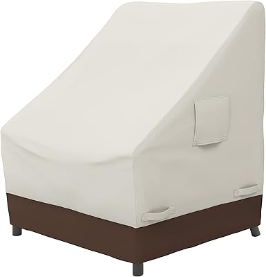 Housse pour meubles de patio extérieur à dossier haut amazonbasics, 35 x 28