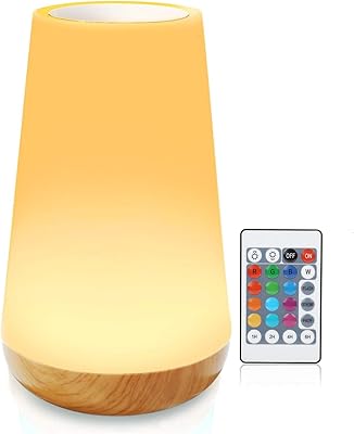 Lampe de chevet led sky touch lampe colorée veilleuse rechargeable à intensité variable