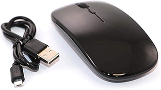 Souris bluetooth sans fil banigi noire compatible avec ordinateur portable/macbook/ipad/iphone