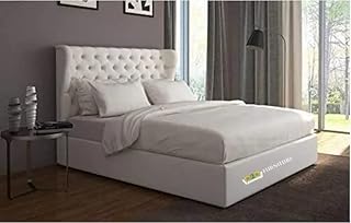 Cadre de lit design incurvé avec matelas de leto, king size : 180×200