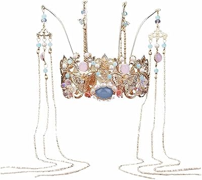 Wssbk long gland phoenix coronet perles simulées diadèmes et couronnes bandeaux bâtons