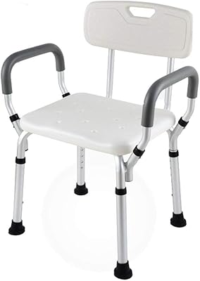 Siège de douche db pour personnes âgées, réglable en hauteur, antidérapant, avec accoudoirs