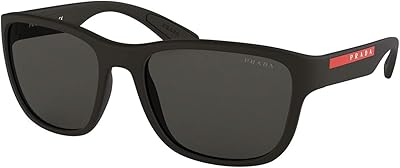 Lunettes de soleil carrées prada linea rossa pour hommes, ps 01us, 59-19-145 mm