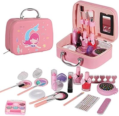 Amatir ensemble de maquillage lavable 20 pièces pour filles, pour enfants de 8