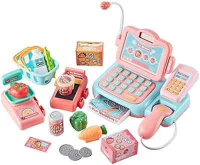 Caisse enregistreuse interactive b&k pour enfants et tout-petits - centre commercial de jouets