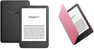 Kindle (version 2022) bundle comprenant kindle - 16 go (noir) et couverture