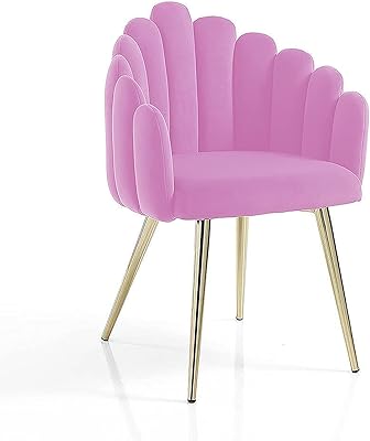 Une chaise en velours luxueuse et confortable au design luxueux d'angela, une chaise