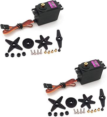 Tredex 2 pièces servomoteur mg996r servomoteur en métal à couple élevé pour voiture intelligente servomoteur robot bateau bras d'hélicoptère raccords mécaniques (angle de contrôle 360). Des produits authentiques à prix réduits sur Diaytar Sénégal
