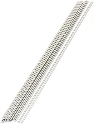 Soaringmap® 20pcs barres d'axe circulaires en acier inoxydable de 300 mm x 2