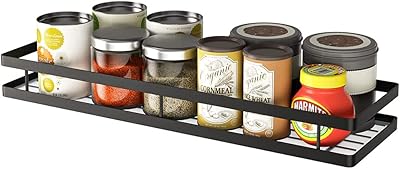 Étagère à épices murale de cuisine homarket support suspendu pour pots avec 3