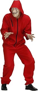 Halloween dali combinaison rouge robe costumée fête costume de clown