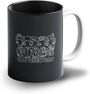 Tasse à café prink one direction group | thé imprimé bande
