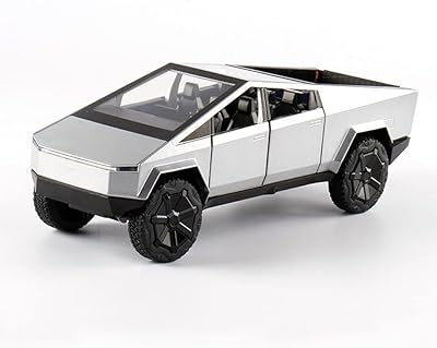 Modèle de voiture rétractable en alliage arcadora 1/24 de tesla cybertruck pickup, cadeau