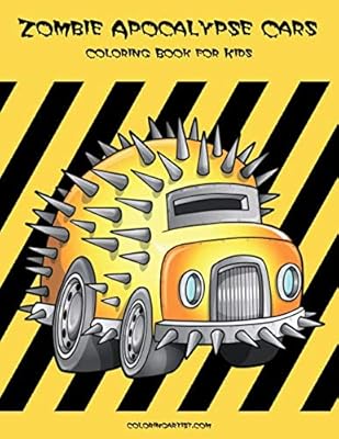 Livre de coloriage de voitures zombie apocalypse pour enfants